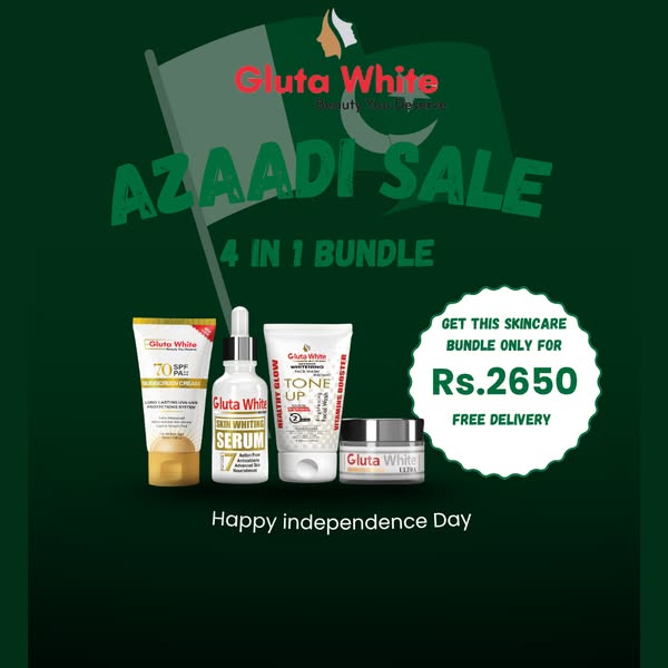 Gluta White Whitening And Glow Kit 4 IN 1